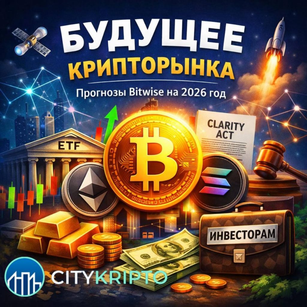 Будущее крипторынка: ключевые ожидания Bitwise на 2026 год
