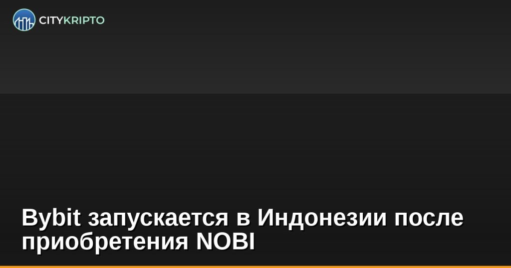 Логотип Bybit на фоне карты Индонезии