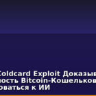 Ledger: Coldcard Exploit Доказывает, что Безопасность Bitcoin-Кошельков Должна Адаптироваться к ИИ