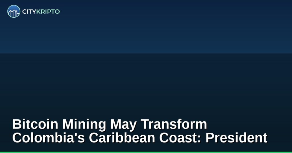 Bitcoin mining farm in Colombia's Caribbean coast with solar panels