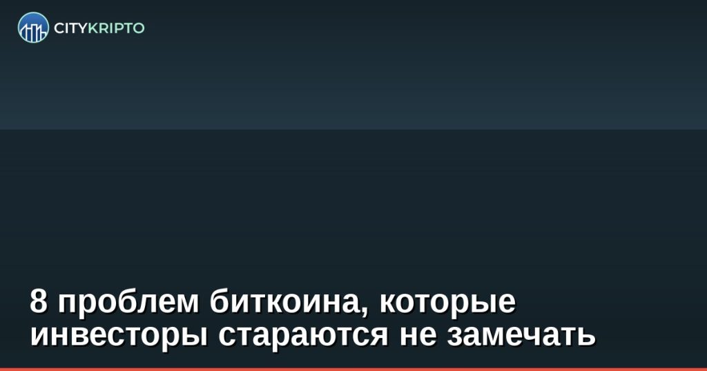 8 проблем биткоина, которые инвесторы стараются не замечать