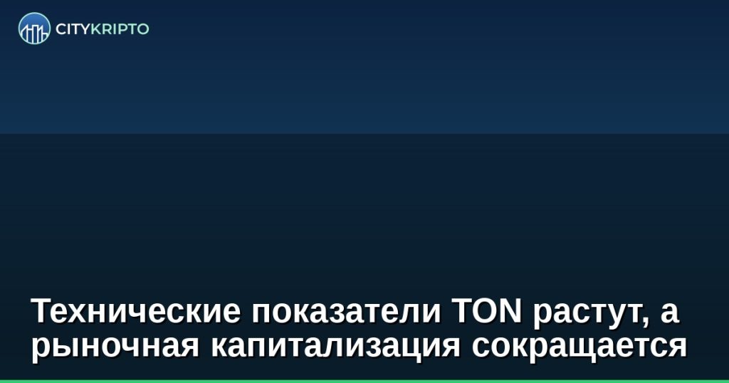 Технические показатели TON растут, а рыночная капитализация сокращается