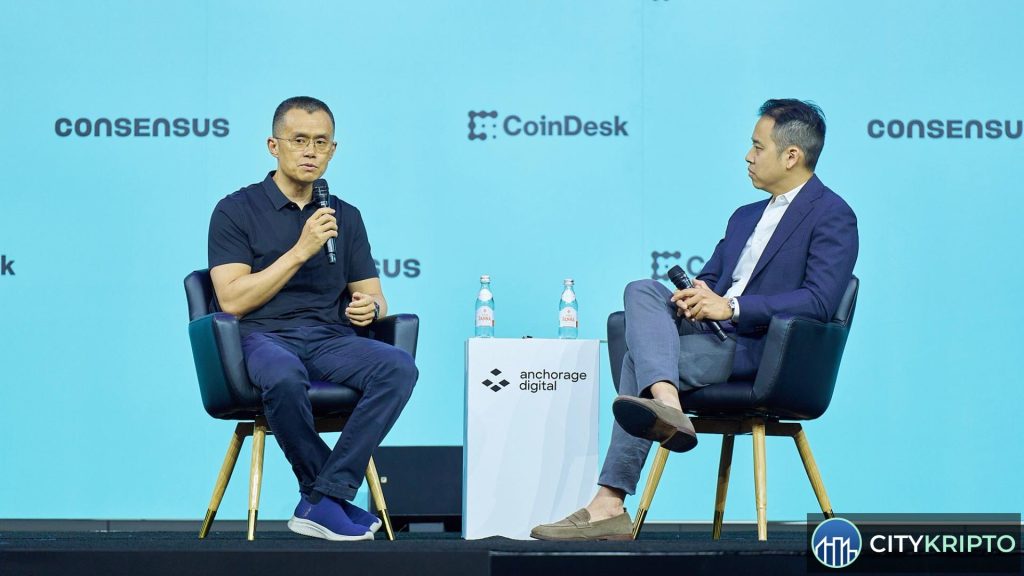 Чанпэн Чжао, основатель Binance, в интервью о превращении США в столицу криптовалют