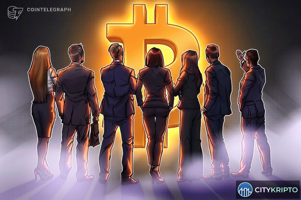 График Bitcoin с отметкой скидки и логотип суверенного фонда
