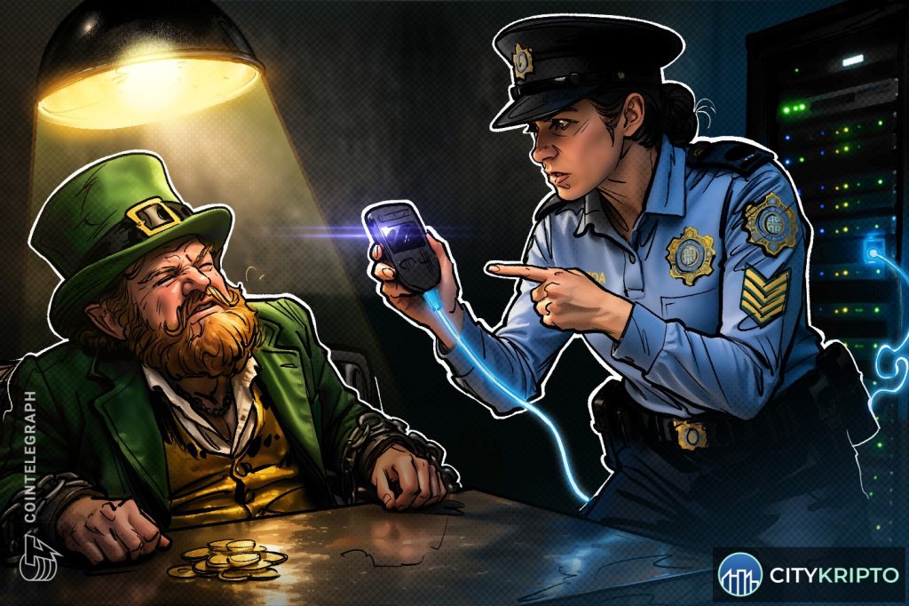 Ирландские власти изъяли 500 Bitcoin в 2026 году