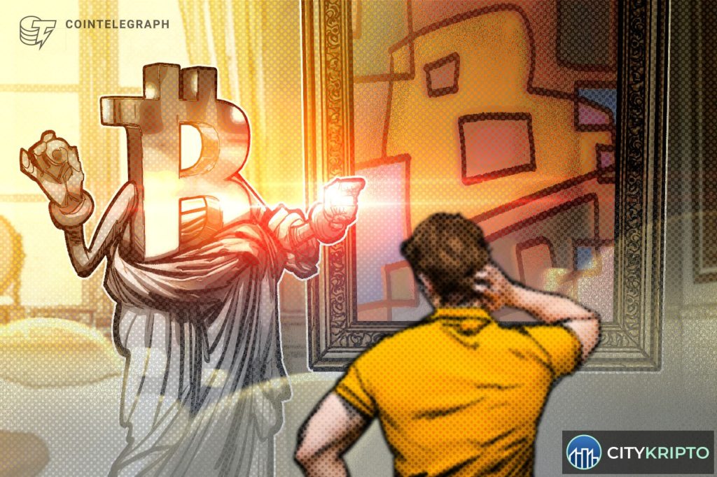 График биткоина на фоне долларовых купюр и логотипов стейблкоинов USDT и USDC