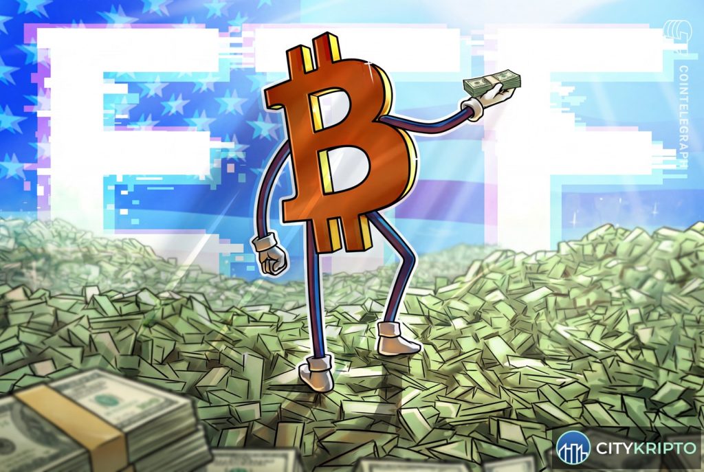 График восстановления Биткоина и Эфира с притоком средств в ETF