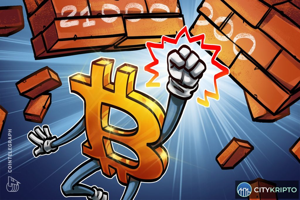 График Bitcoin с предложением 4% инфляции вместо лимита 21 млн