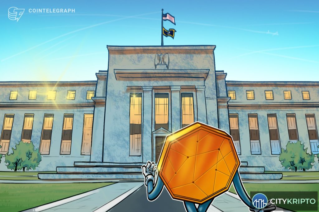 График курса Bitcoin на фоне новостей о поддержке фондового рынка США Федеральной резервной системой