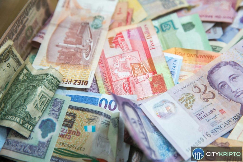 График биткоина в USD и JPY на фоне роста иены