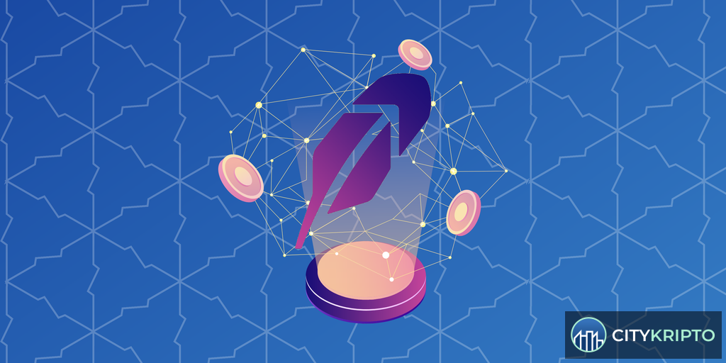 Логотип Robinhood Chain на фоне сети Ethereum Layer-2