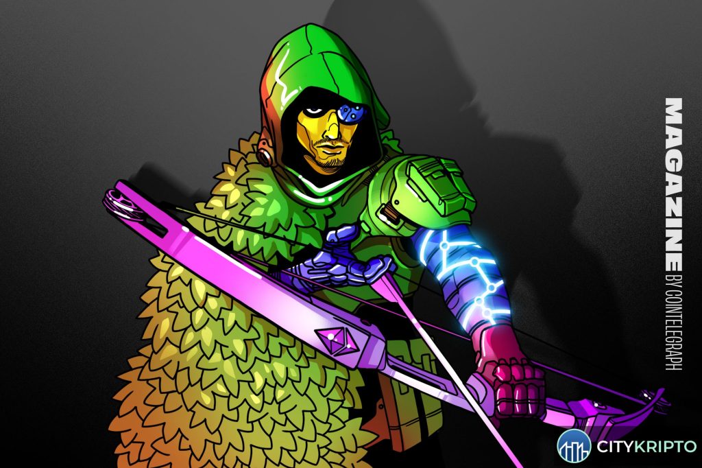 График роста Robinhood Chain и логотип Ethereum на фоне биржевых свечей
