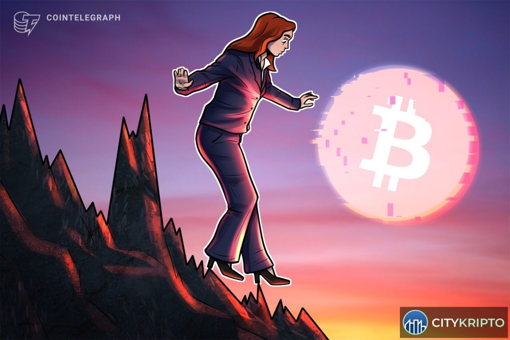 График курса Bitcoin на фоне падения фондового рынка США и акций Micron