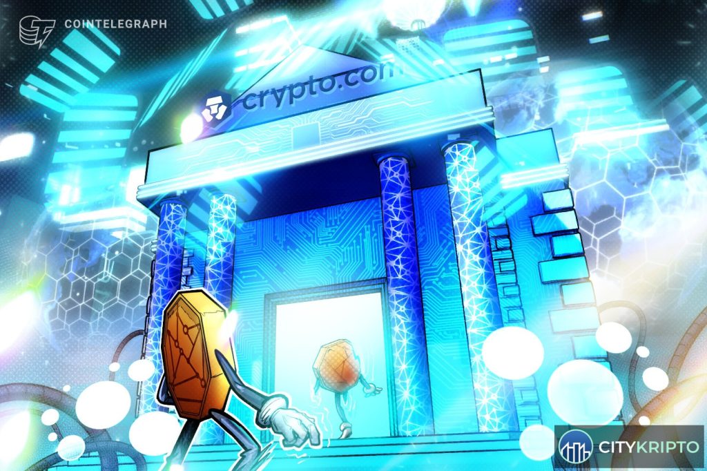 Логотипы Citadel Securities и Crypto.com на фоне графиков криптовалют
