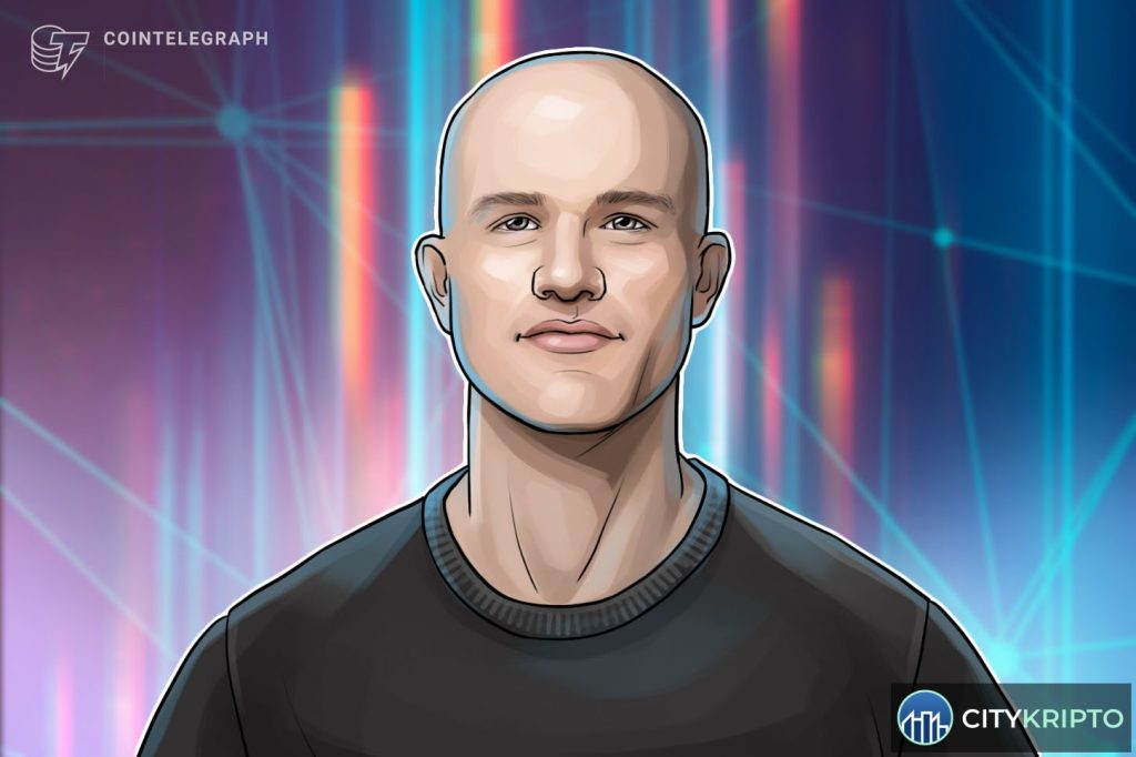 Глава Coinbase Брайан Армстронг на фоне графика роста платежей AI-агентов на сети Base