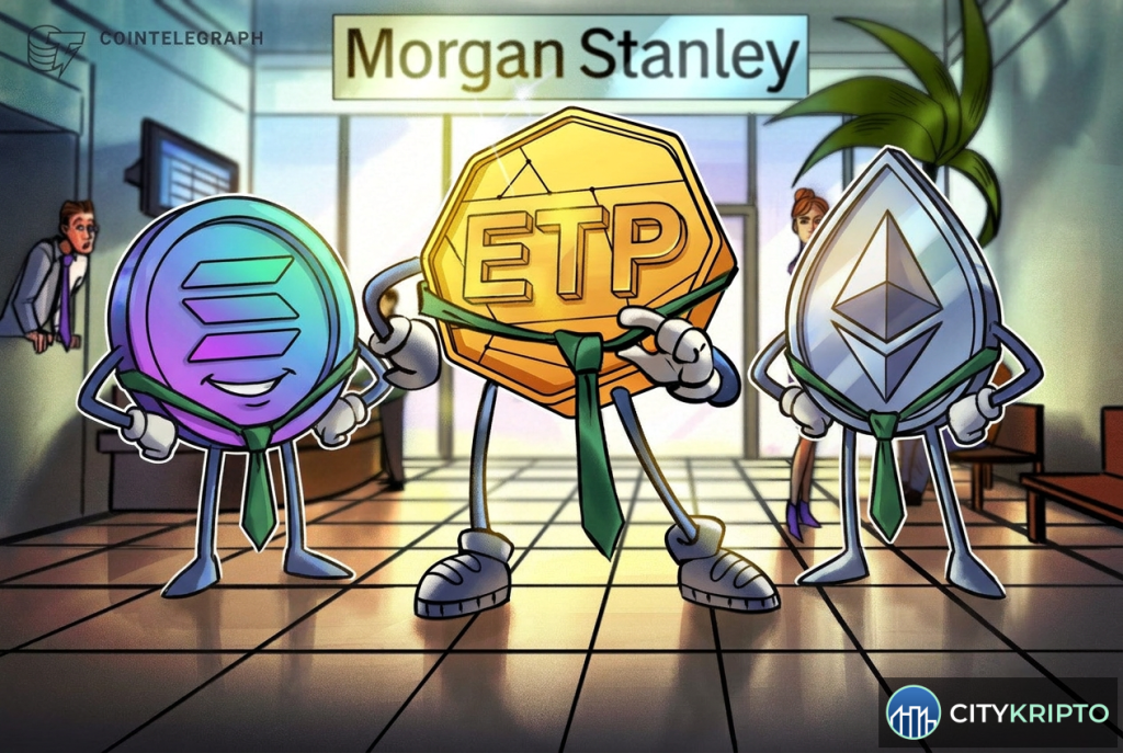 Morgan Stanley запускает ETP на Ether и Solana с возможностью стейкинга