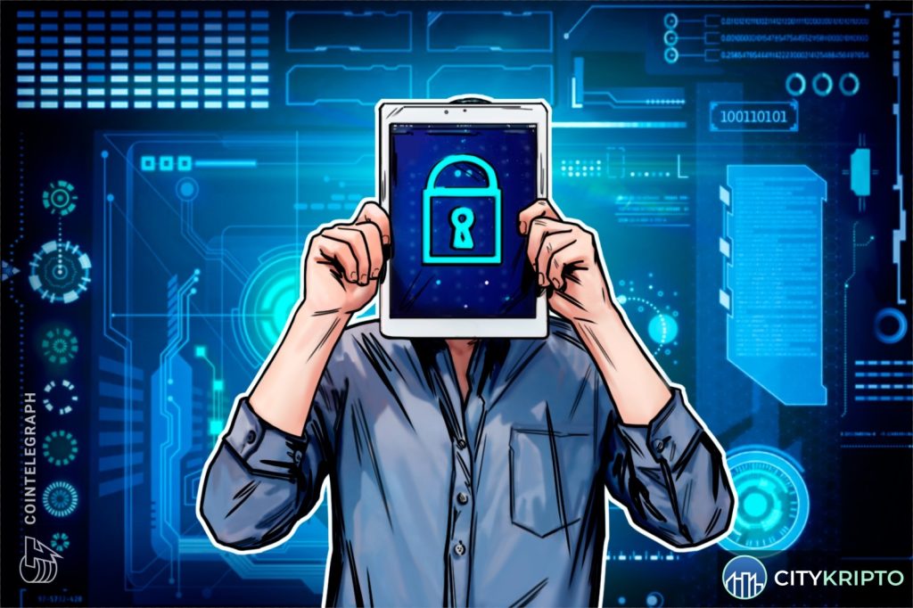 Логотип Ethereum Foundation на фоне блокчейн-сети
