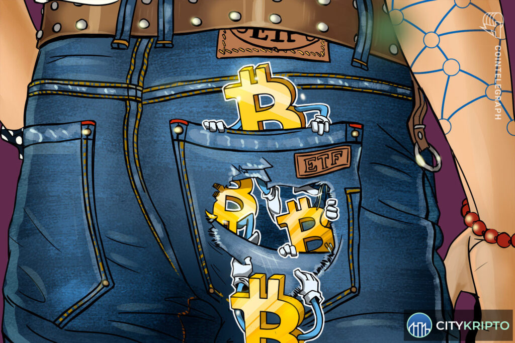 График объемов торгов Bitcoin на Binance: фьючерсы против спота