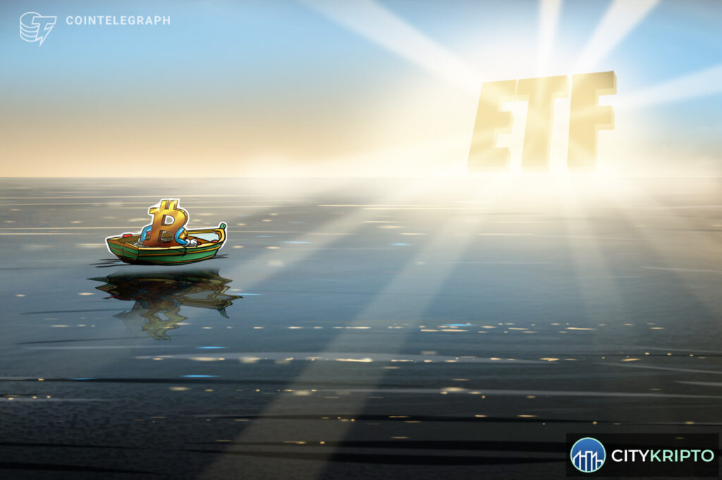 График притока средств в спотовые биткоин-ETF за неделю