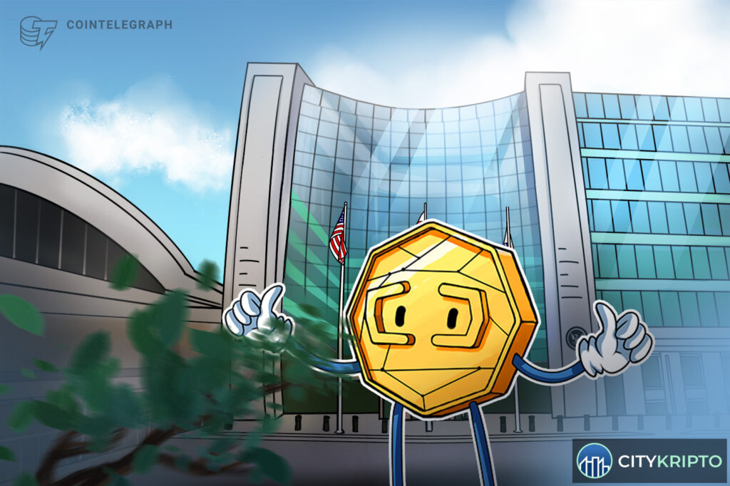 SEC регулирование криптовалют, Bitcoin и USDT на фоне здания Комиссии по ценным бумагам