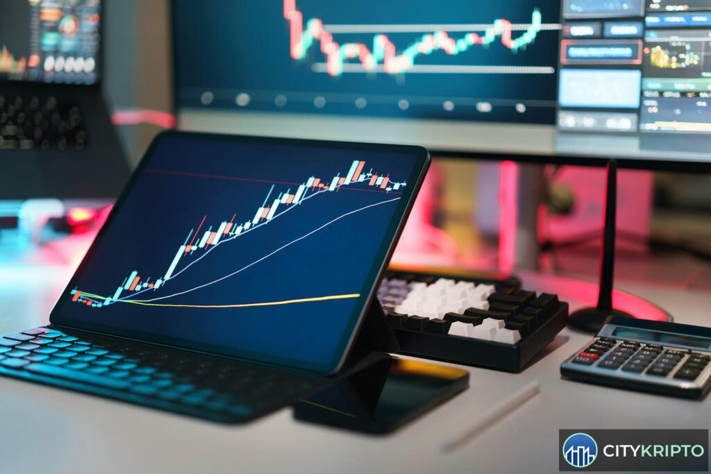 График цены XRP с падением до $1 и ростом открытого интереса