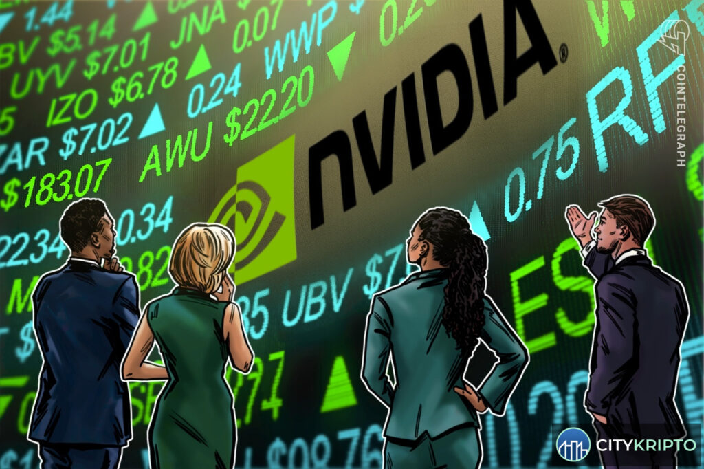 График роста Bitcoin на фоне сильной отчетности Nvidia