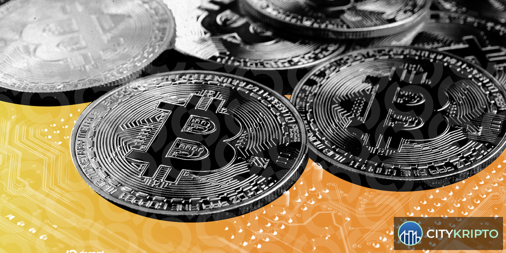 Bitcoin price chart with bullish sentiment indicators