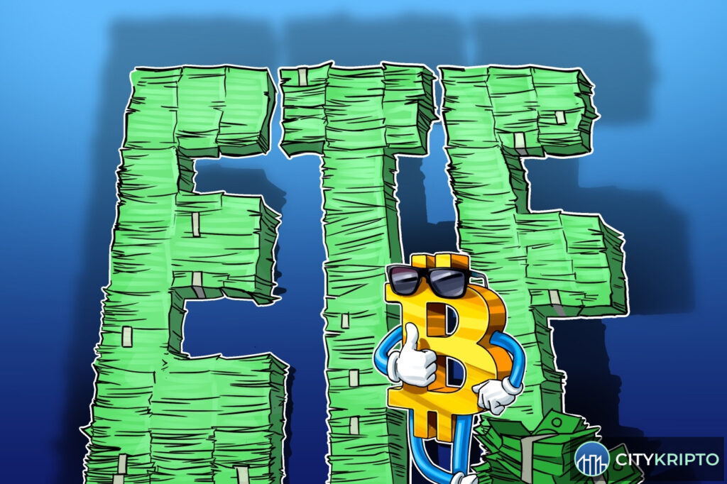 График притока средств в Bitcoin ETF за 2026 год