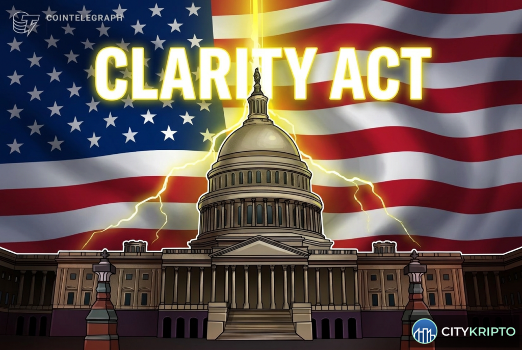 Падение вероятности принятия CLARITY Act до 16% из-за сопротивления демократов