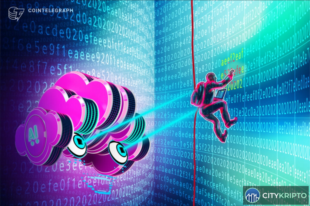 Логотип OpenAI на фоне цифровых данных, символизирующий инциденты с ИИ