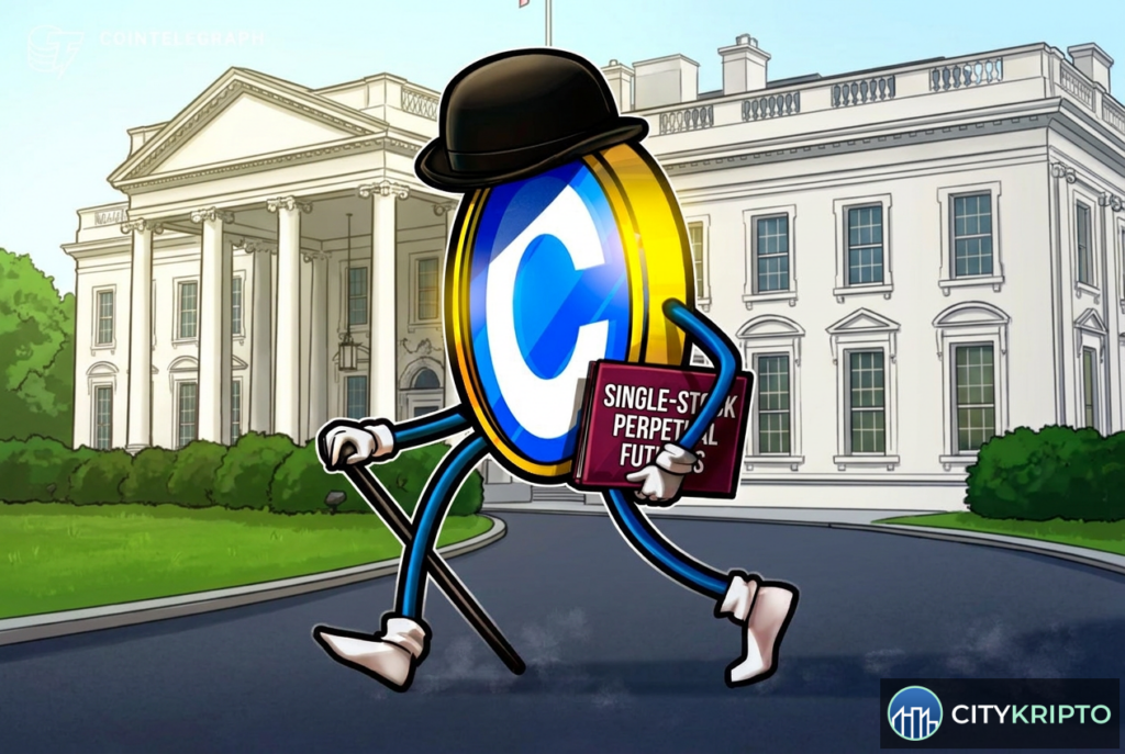 Логотип Coinbase на фоне графика акций и криптовалют