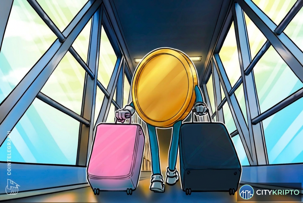 Логотип ZetaChain и Solana с стрелкой миграции