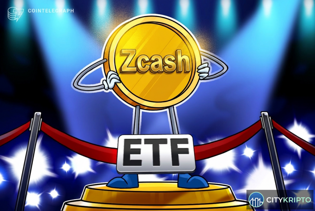 Братья Уинклвосс и логотип Zcash на фоне здания SEC