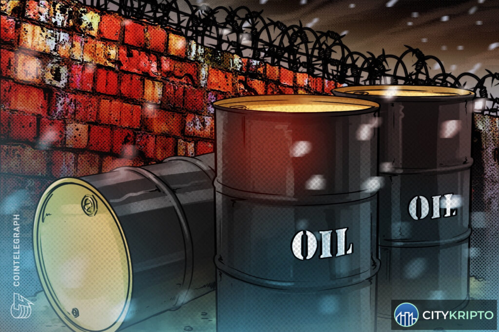 График Bitcoin с отметкой $81 000 и растущей нефтью Brent