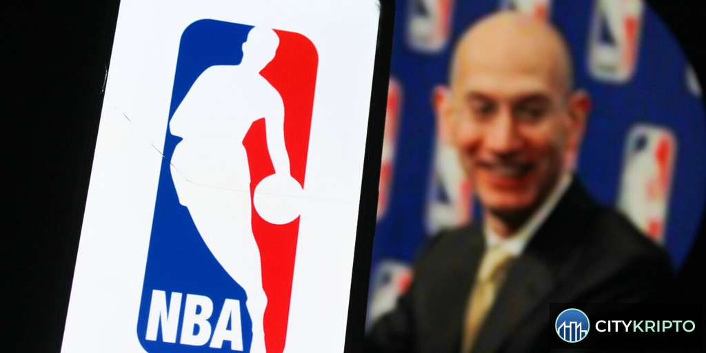 Логотипы NBA и CFTC на фоне прогнозных рынков и криптовалют