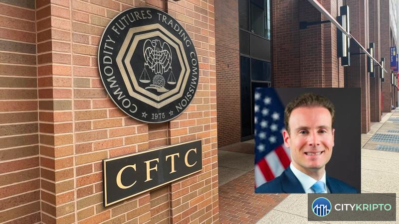 Здание CFTC и флаг США на фоне судебного иска против Юты