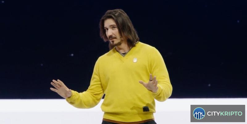 Логотип Robinhood на фоне графика падения доходов от криптовалют