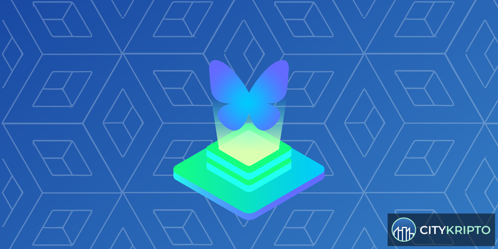 Логотип Bluesky и X Илона Маска, символизирующие конкуренцию в децентрализованных социальных сетях