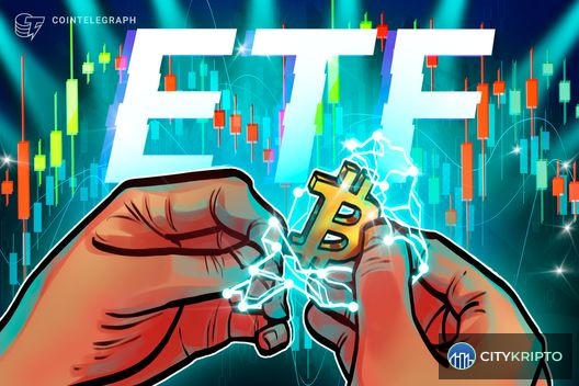 Логотип Morgan Stanley и график Bitcoin с надписью комиссия 0.14% для ETF