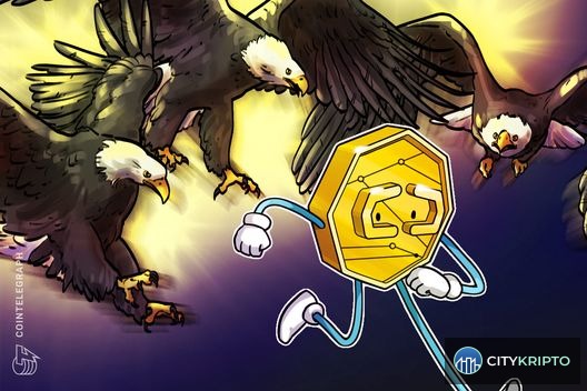 Графическое изображение символа Bitcoin и американского флага, иллюстрирующее тему регулирования криптовалют в США