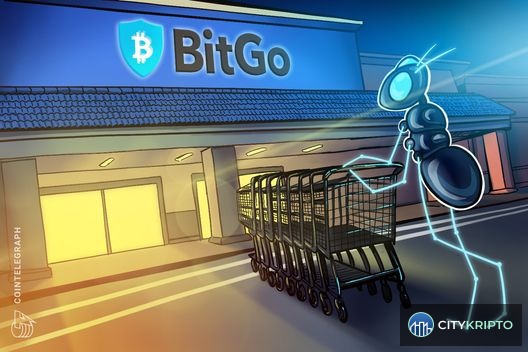 Логотип BitGo и Canton Coin с графиком торговли токенизированными активами