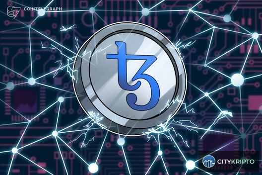 Иллюстрация токенизации металлов и урана на блокчейне Tezos для торговли криптовалютами