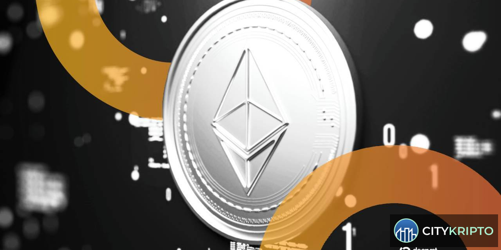 Графическое представление стейкинга Ethereum Foundation с символами ETH и цифрой $50 млн
