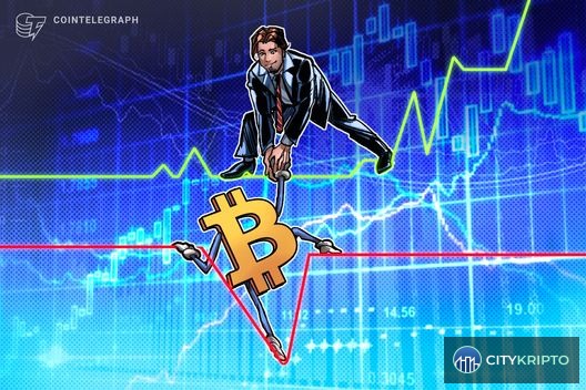 График коррекции Bitcoin с анализом Fidelity о снижении волатильности