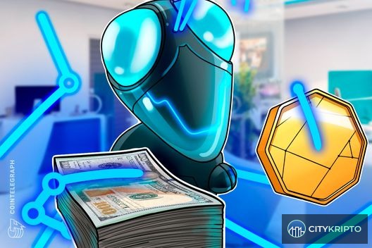 Логотип SoFi и график роста криптовалют на фоне финансовых символов
