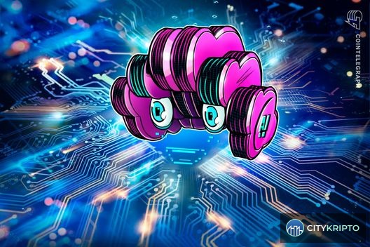 Логотип x402 Foundation и символы AI и криптовалют на фоне технологической схемы