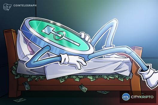 График оценки Tether в $500 миллиардов на фоне логотипов банков