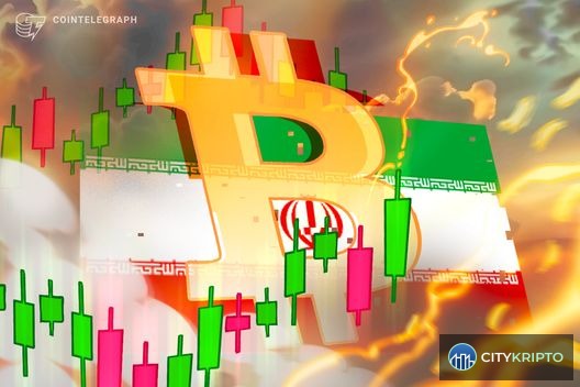 График цены Bitcoin с отметкой $72,000 на фоне новостей о перемирии США и Ирана
