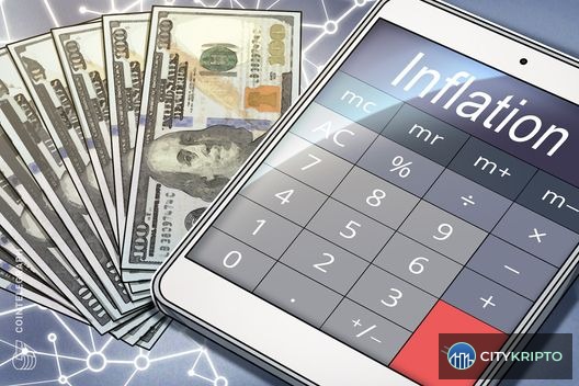 График инфляции США и курс Bitcoin на фоне геополитической нестабильности