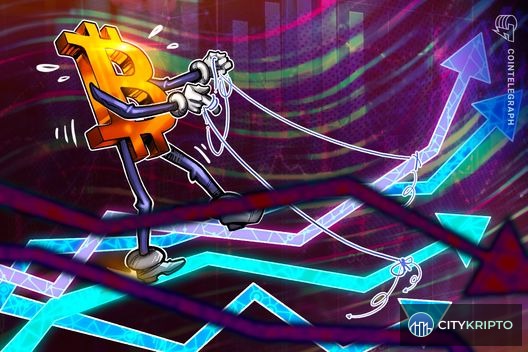 График Bitcoin с сопротивлением у уровня $75 000 на фоне макроэкономических факторов
